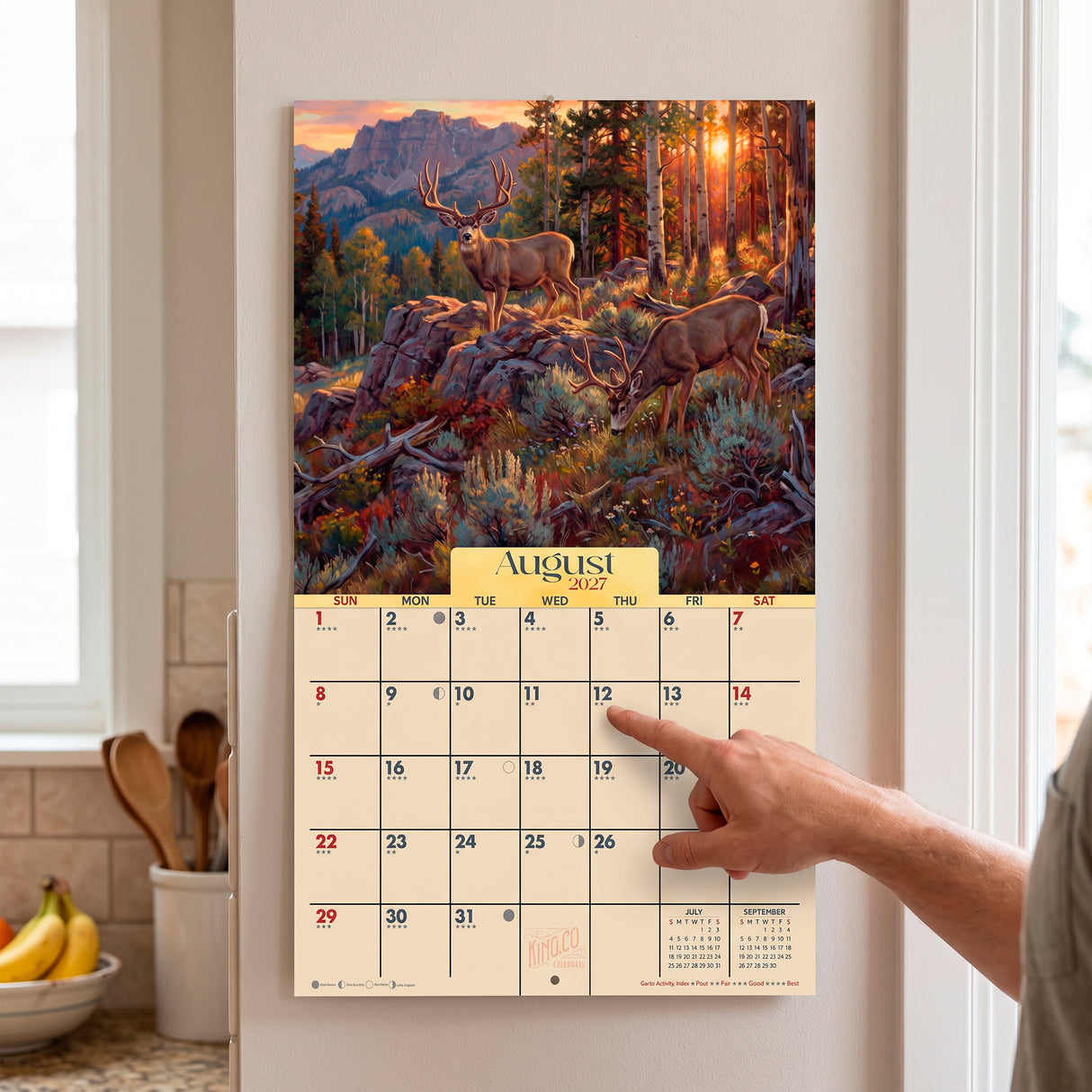 2027 Mule Deer Country Wall Calendar – 16-Month Artwork