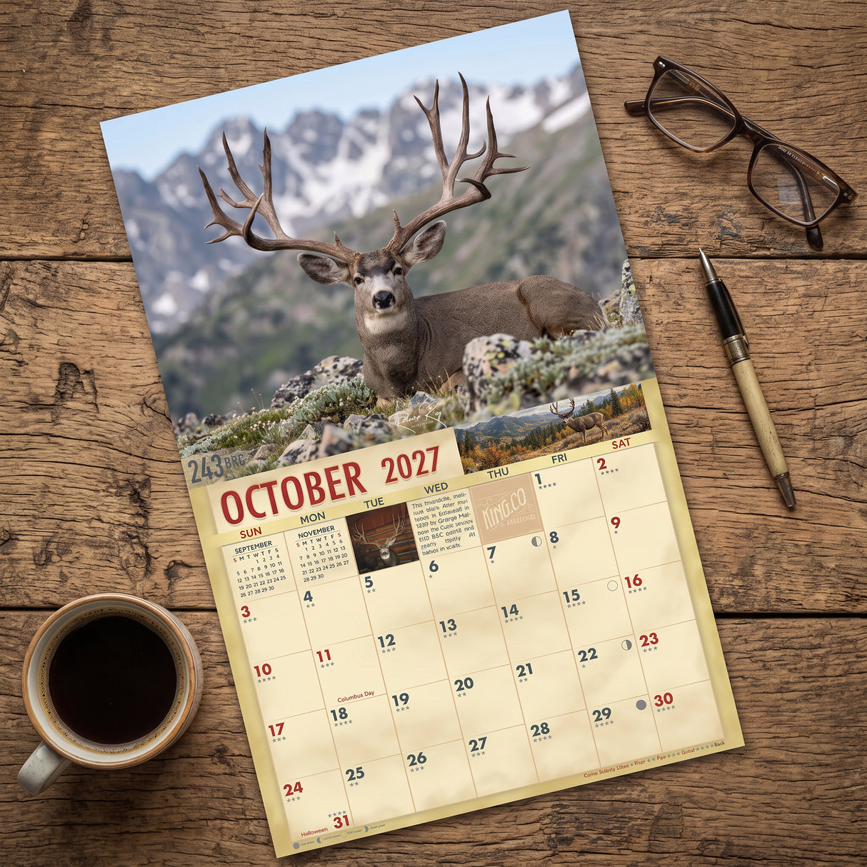 2027 Mule Deer Signature Series Wall Calendar – 16-Month