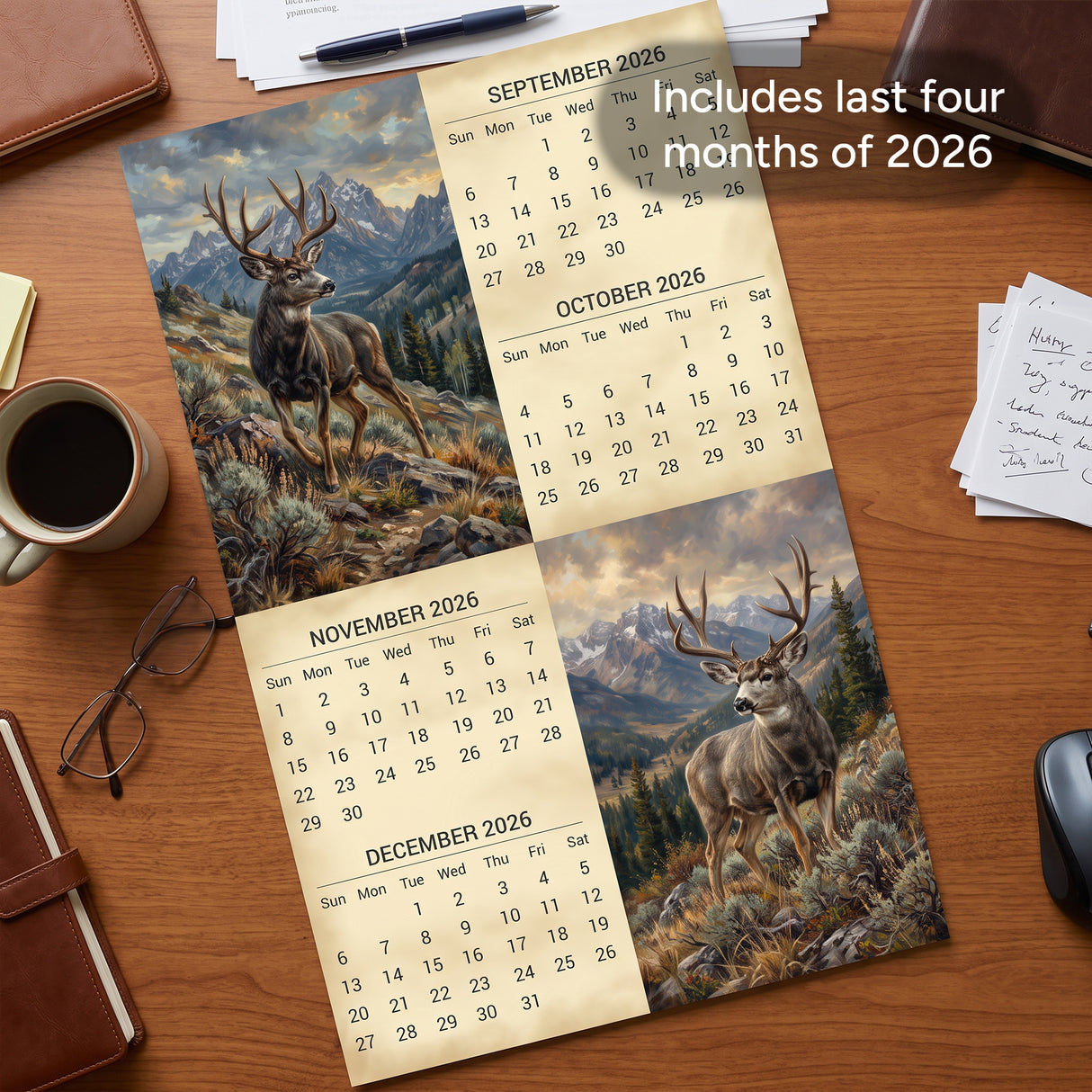 2027 Mule Deer Signature Series Wall Calendar – 16-Month