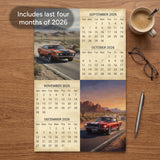 2027 American Muscle Cars Wall Calendar – 16-Month Photography