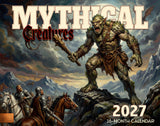 2027 Mythical Creatures Wall Calendar – 16-Month Fantasy Art