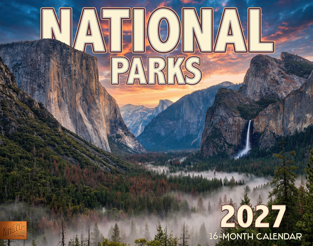 2027 National Parks Wall Calendar – 16-Month Scenic Photography
