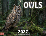 2027 Owls Wall Calendar – 16-Month Wildlife Photography