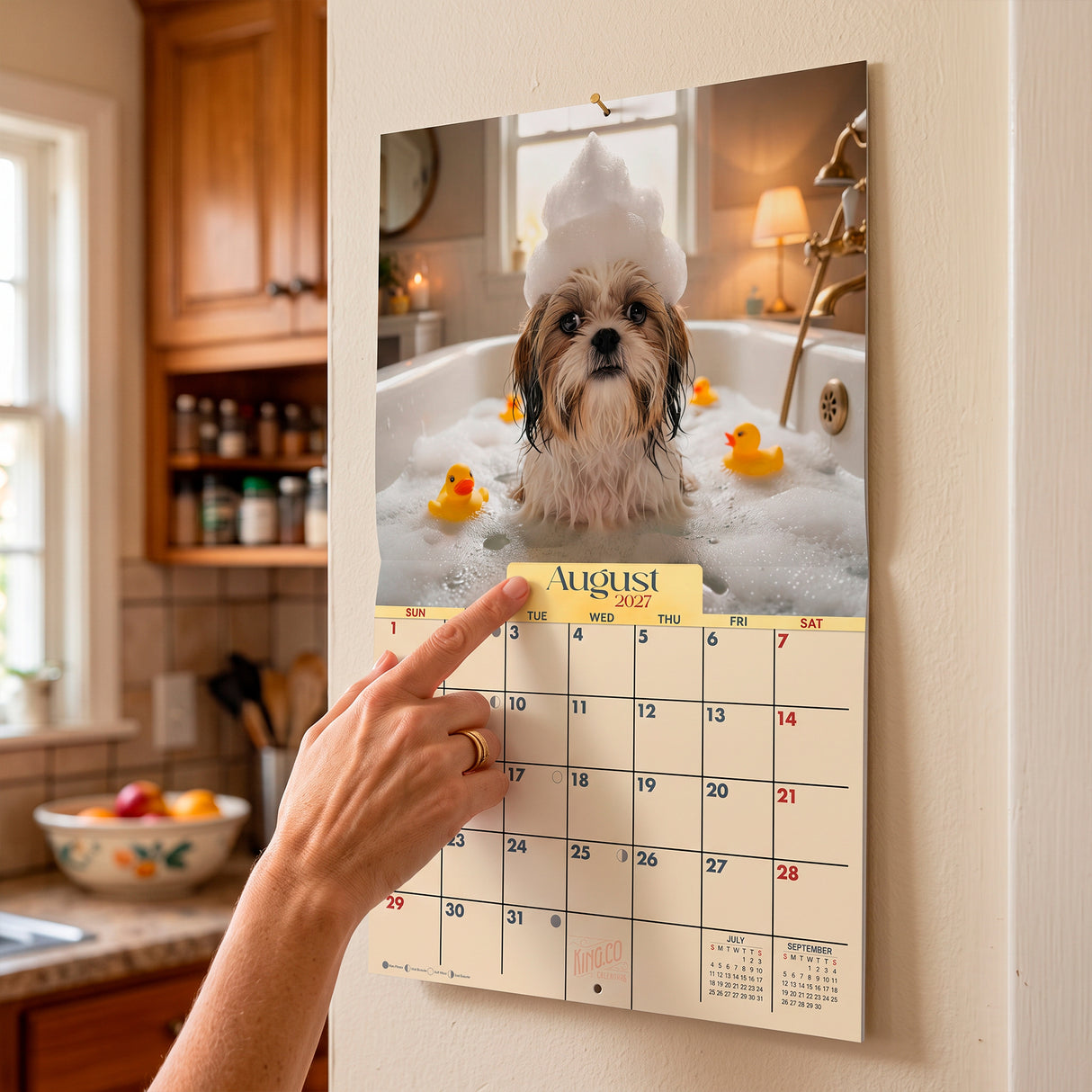 2027 Puppies Wall Calendar – 16-Month Dog Photography
