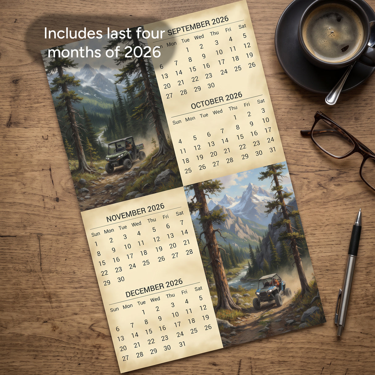 2027 Off-Road UTV-ATV Wall Calendar – 16-Month Photography