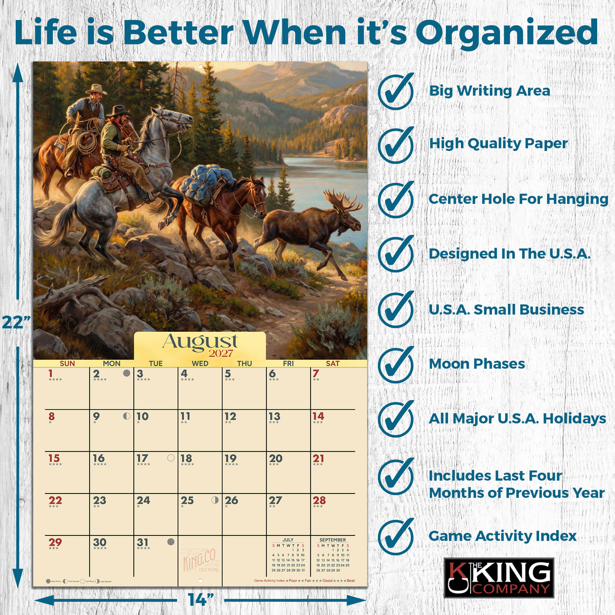 2027 Sportsman Country Wall Calendar – 16-Month Outdoor Art