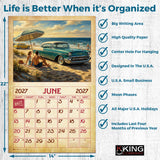 2027 Vintage Beach Life Wall Calendar – 16-Month Coastal Art