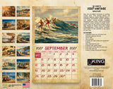 2027 Vintage Beach Life Wall Calendar – 16-Month Coastal Art