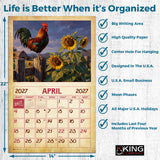 2027 Vintage Chickens Wall Calendar – 16-Month Farm Art