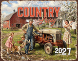 2027 Vintage Country Living Wall Calendar – 16-Month Americana Art