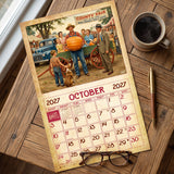 2027 Vintage Country Living Wall Calendar – 16-Month Americana Art