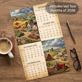 2027 Vintage Country Living Wall Calendar – 16-Month Americana Art