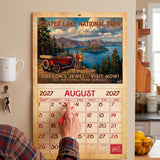 2027 Vintage National Parks Wall Calendar – 16-Month Travel Art