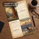 2027 Vintage National Parks Wall Calendar – 16-Month Travel Art
