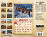 2027 Vintage Old West Wall Calendar – 16-Month Western Art