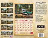 2027 Vintage RV Camping Wall Calendar – 16-Month Retro Art
