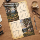 2027 Vintage RV Camping Wall Calendar – 16-Month Retro Art
