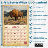 2027 Vintage Wildlife Wall Calendar – 16-Month Wildlife Art