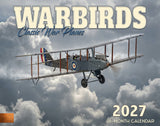 2027 Warbirds Classic Warplanes Illustrated Wall Calendar – 16-Month