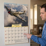 2027 Warbirds Classic Warplanes Illustrated Wall Calendar – 16-Month