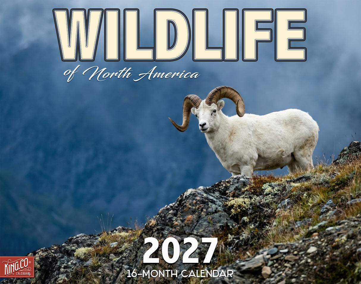 2027 Wildlife Wall Calendar – 16-Month North American Wildlife