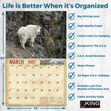 2027 Wildlife Wall Calendar – 16-Month North American Wildlife