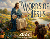 2027 Words of Jesus Wall Calendar – 16-Month Scripture Art