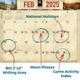 2025 Arizona Scenic Wall Calendar | Big Size 14"x22"