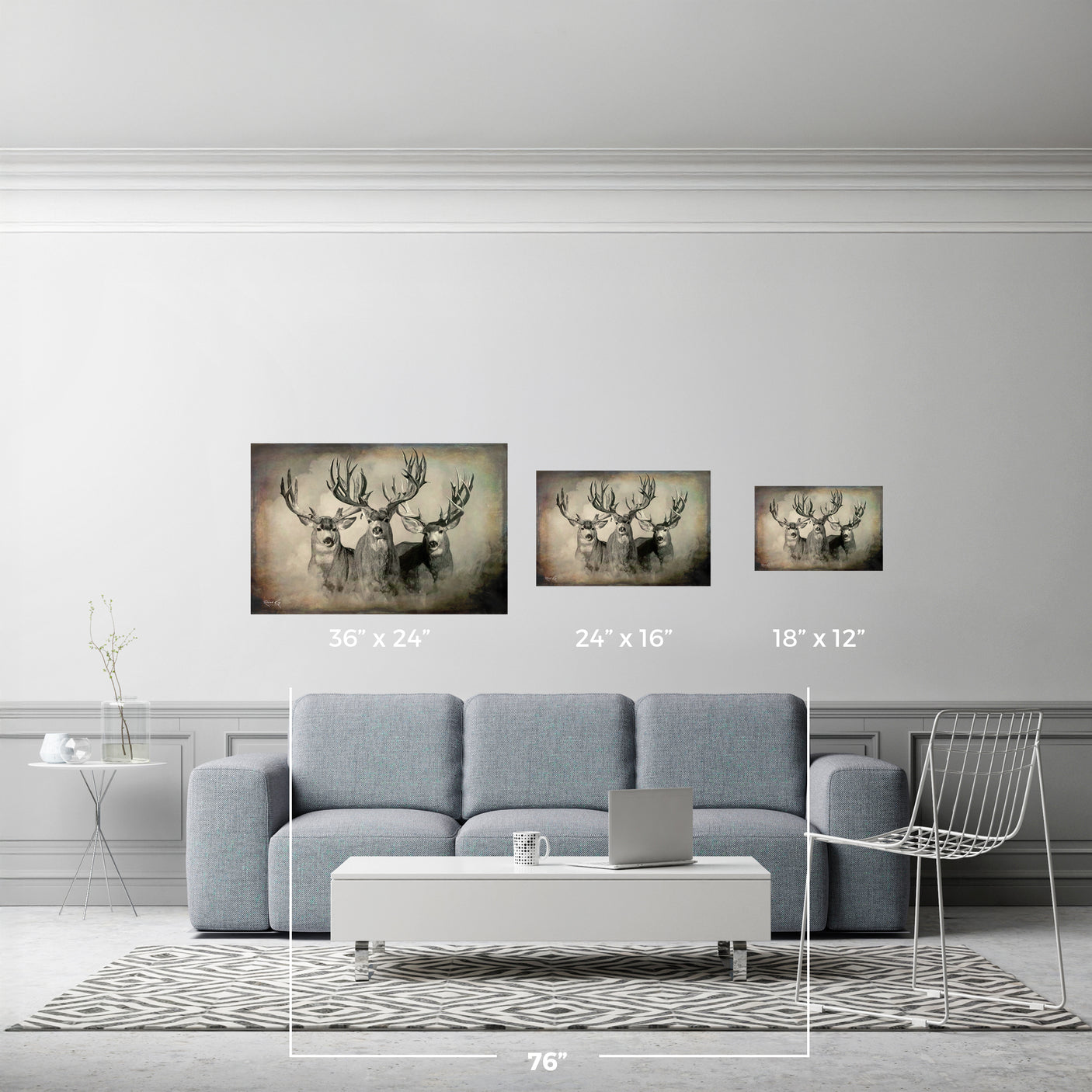 The Wild Bunch Mule Deer Print